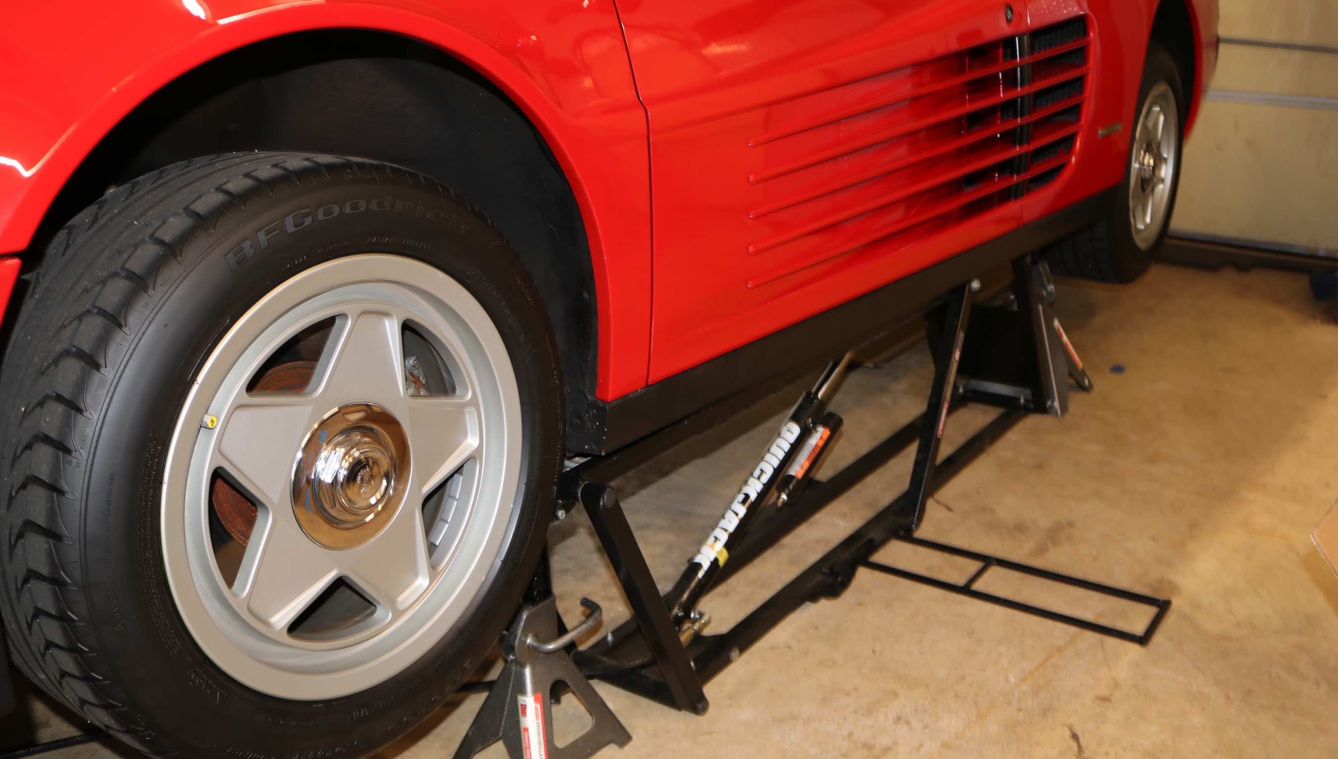 Ferrari Testarossa on the QuickJack BL-5000XL portable lift Ferrari Testarossa on the QuickJack BL-5000XL portable lift