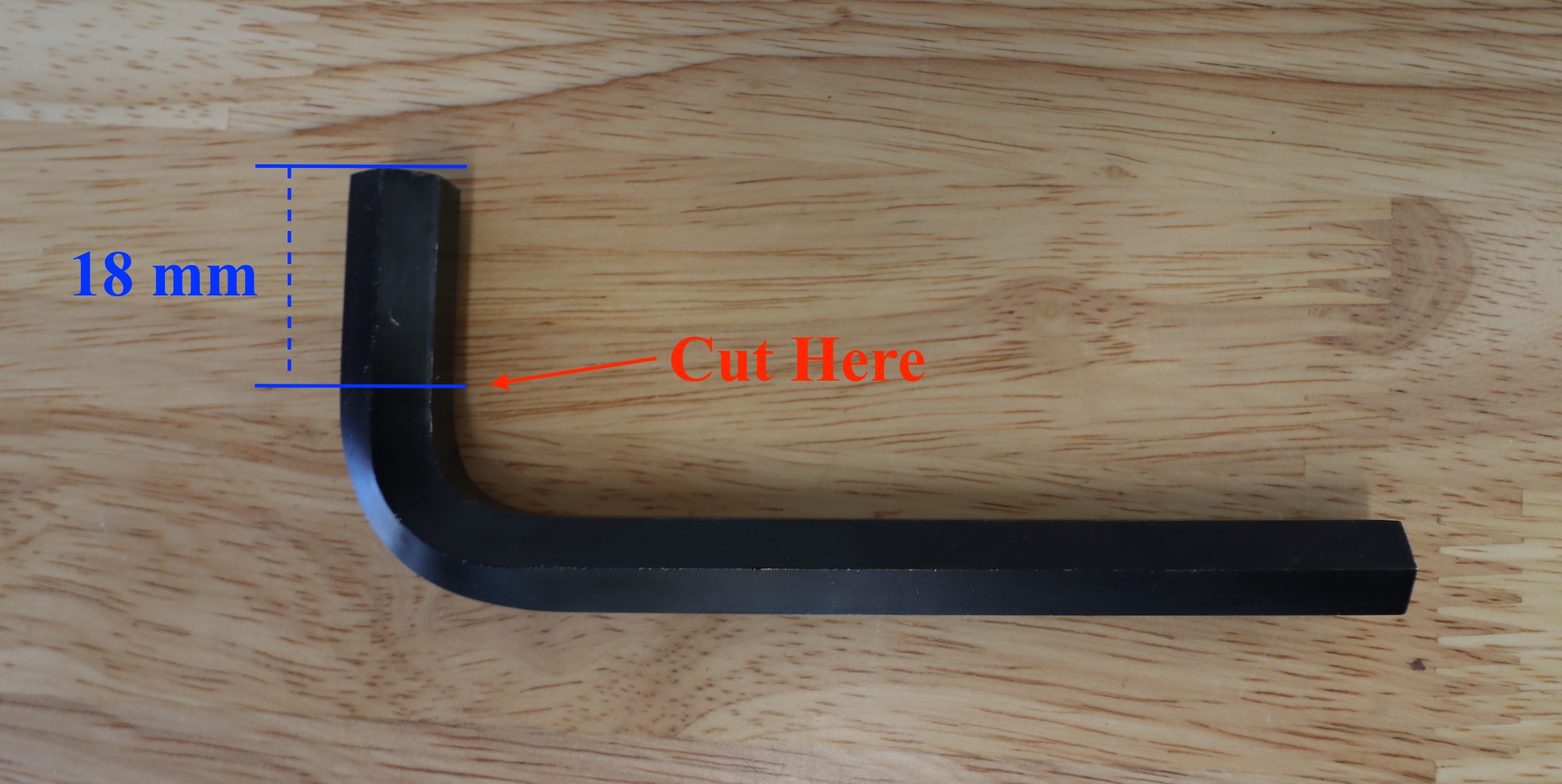 Modified 12 mm hex key for Testarossa gearbox oil change Modified 12 mm hex key for Testarossa gearbox oil change